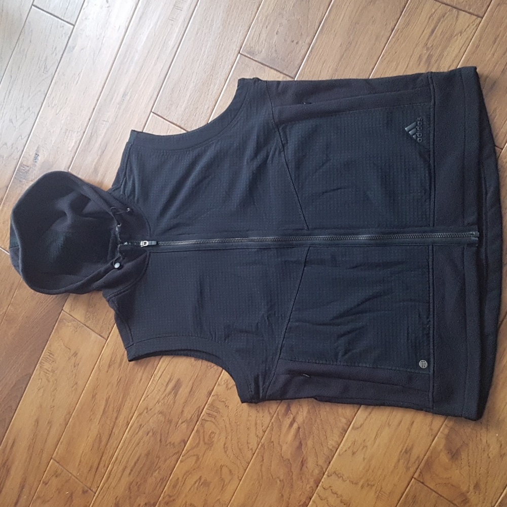 Adidas Performance Statement Full-Zip Hooded Golf Vest Women's Size L